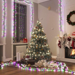vidaXL Φωτάκια Cluster με 1000 LED Παστέλ Πολύχρωμα από PVC - 17 m