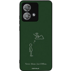Sonique Men's Edition Θήκη με Σχέδιο «Never Alone» (Motorola Edge 40 Neo 5G)