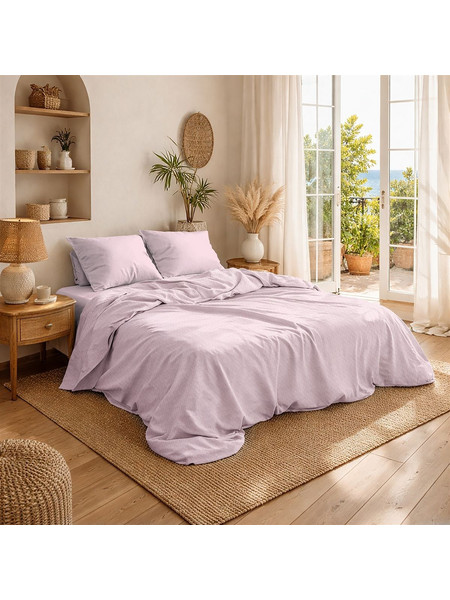 Κουβέρτα Πικέ Μονόχρωμη 325 gr/m 225x270 English Rose 100% Cotton