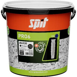 SPIT Βύσμα με βίδα PRO 6x30 1000τμχ