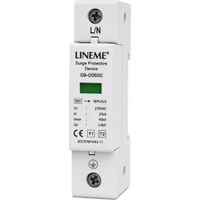 Αντικεραυνικό Πίνακα AC T1+T2 1P 275VAC In 20kA Imax 40kA LINEME 09-00600