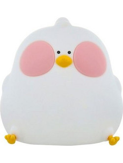Forever Light LED Night Lamp Hungry Chicken FNL-10 Φωτιστικό νυκτός από μαλακή σιλικόνη με ενσωματωμένο χρονοδιακόπτη