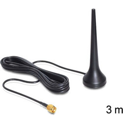 DeLock 88690 Εξωτερική Κεραία WiFi Πανκατευθυντική 2dBi με σύνδεση SMA 88690