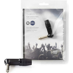Nedis 233-1165 Βύσμα 6.3mm Jack mono male Μαύρο COTP23902BK