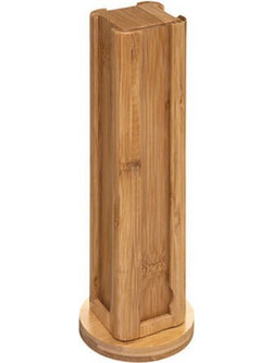 Aria Trade Ξύλινη Βάση για 32 Κάψουλες Μπαμπού 10x10x29cm