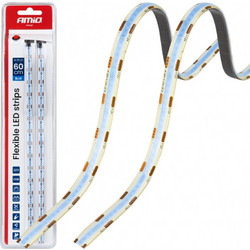 Amio Amio - Ταινία LED COB 12V Μπλε 2x30cm Flexible για Εντυπωσιακό Εσωτερικό Φωτισμό & Easy Install - Σετ 2 Τεμ. (04571/AM)