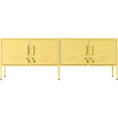 STEELEN Μεταλλικό Έπιπλο Τηλεόρασης Butter Yellow Μ160xΠ45xΥ55cm