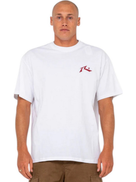 RUSTY COMPETITION T-SHIRT WHITE RED