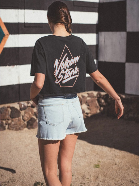Women's Volcom Just A Trim T-Shirt BLACK