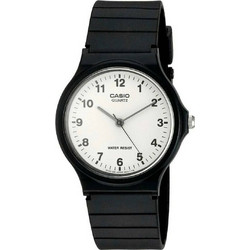 Casio Vintage Ανδρικό Ρολόι με Μαύρο Καουτσούκ Λουράκι MQ-24-7B