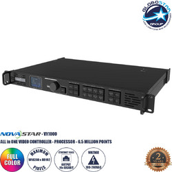 GLOBOSTAR(R) VX1000 41016 Novastar VX1000 All in One Processor & Video Controller 4K για Οθόνες LED Video Wall 6.5 million pixel Max W10240px/Max H8192px - Input Signal W3840 x H108060Hz - 10 Gigabit
