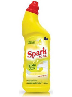 SPARK ΚΑΘΑΡΙΣΤΙΚΟ & ΑΦΑΛΑΤΙΚΟ ΛΕΚΑΝΗΣ ΛΕΜΟΝΙ - ΕΝΕΡΓΟ ΧΛΩΡΙΟ (ΠΑΠΙ) 750ML