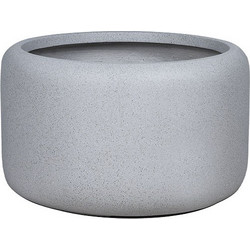 MarHome Κασπώ Βαρέλι Πομπέ Fiberclay Γκρι Γρανίτη Φ55x33cm