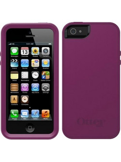 OTTERBOX PREFIX SERIES IPHONE 5 CASE POP PURPLE/BLACK SILICONE