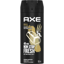AXE Gold Oud Wood & Fresh Vanilla Ανδρικό Αποσμητικό Spray 48h Χωρίς Αλουμίνιο 150ml