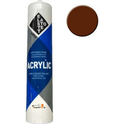 Elastotet Acrylic Ακρυλική Σιλικόνη Καφέ 280ml