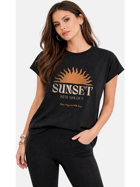 Firefly Γυναικείο T-shirt Stay Golden Μαύρο