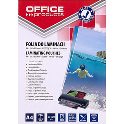 PBS Connect OFFICE PRODUCTS Laminating film, A4, 2x100 microns, glossy, 100 sheets, transparent - (20325425-90)