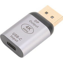 Powertech POWERTECH αντάπτορας USB-C σε DisplayPort PTH-096, 4K/60Hz, γκρι