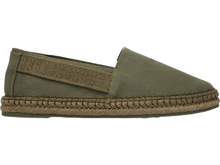 CALVIN KLEIN ΑΝΔΡΙΚΟ ESPADRILLE LOAFER WEBBING HM0HM02075, ΧΑΚΙ, Άνδρας