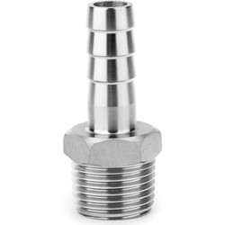 Εξωτερικό σπείρωμα σε αρσενικό σωλήνα 12 mm, BSP 3/8 ίντσας 304 ανοξείδωτο ατσάλι