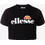 Ellesse Nicky Παιδικό Crop Top Κοντομάνικο Μαύρο S4E08596-011