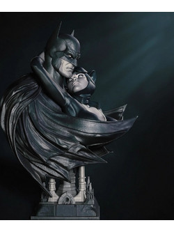 Φιγούρα Catwoman and Batman Bust Digital Sculpture 3D εκτυπωμένη