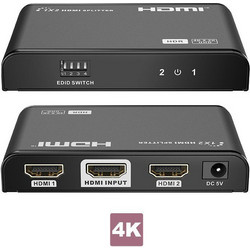 LENKENG LKV312EDID-V3.0 1x2 HDMI splitter 4K60Hz HDR1 εισόδου HDMI σε 2 εξόδους HDMI