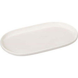 Πιατέλα πορσελ.οβάλ λευκήNORA 30x18cm - Plastona