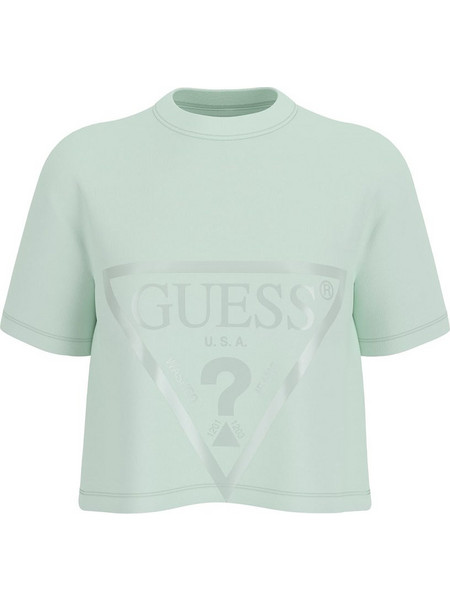 Guess Γυναικεία κοντομάνικη μπλούζα Adele Crop T-Shirt A83N