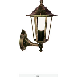LANTERN HEXAGON RUST E27 UP
