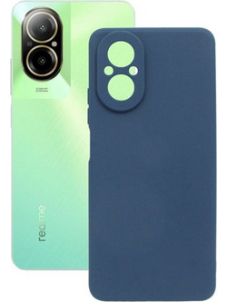 Forcell Realme C67 Matt Θήκη Σιλικόνης - Dark Blue