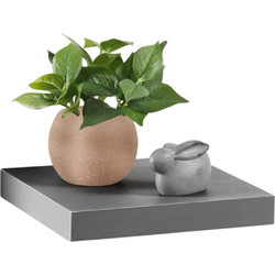 Ράφι Τοίχου Homea με διαστάσεις 25x22.8x3.4cm - Antracite Grey 6RAN790GR