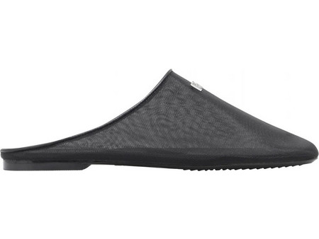 DKNY ΠΑΠΟΥΤΣΙΑ MULES DELMAR LOGO ΜΑΥΡΟ
