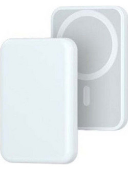LW-105 Magnetic MagSafe Power Bank 5000mAh 5W Λευκό Leewello