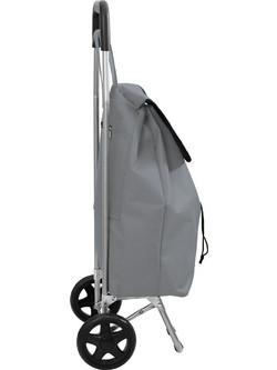 vidaXL Καρότσι Αγορών Γκρι 35 x 28 x 92 εκ. Ύφασμα Oxford