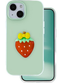 Θήκη TPU & PC inos Apple iPhone 13 Fresh Pop Strawberry Φυστικί N70892