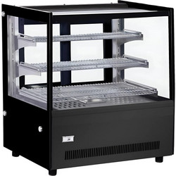 DYNAMIC GN-660HRT Black Θερμαινόμενη Επιτραπέζια Βιτρίνα 0,45kW με 2 Συρόμενες Πόρτες και 2 Ρυθμιζόμενα Ράφια, 102lt (Dynamic) (GN-660HRT)