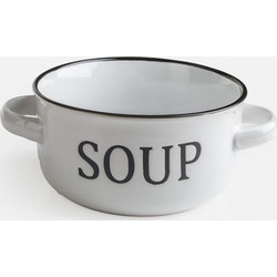 Μπολ Σούπας Κεραμικό Off White Soup 500ml