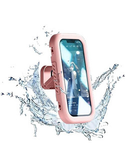 Θήκη κινητού Techsuit Phone Holder LC-999 Wall Box Case, Anti-Fog, Retractable, Adjustable, Waterproof, for 4-7inch Phones Pink
