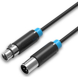Vention Cable XLR male - XLR female Μαύρο 10m (BBFBL)