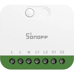 SONOFF smart διακόπτης MINI DUO, 2 κανάλια, WiFi, συμβατός με Matter, 16A, λευκός