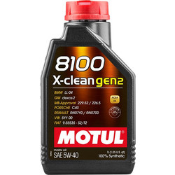 Motul 8100 X-Clean Gen2 Συνθετικό Λάδι Αυτοκινήτου 5W-40 1lt