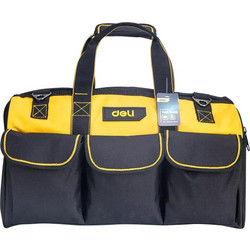 DELI τσάντα εργαλείων ώμου DL430118, 43 x 20 x 29cm, μαύρη
