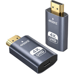 POWERTECH αντάπτορας HDMI σε USB-C CAB-UC104, 4K/60Hz, γκρι