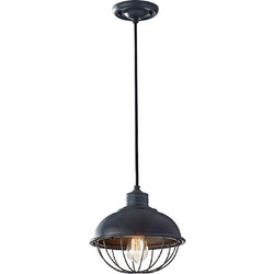 Feiss Urban Renewal Κρεμαστό Φωτιστικό Οροφής Antique Forged Iron E1-FE-URBANRWL-P-B