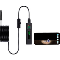 TRACER ENDOSCOPE 8MM LED WIFI CAMERA HARDWIRE 5M BLACK