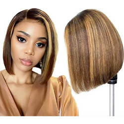 Περούκα Συνθετική Τρίχα Καρέ Balayage No P4/27