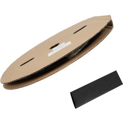 GLOBOSTAR(R) SHRINKTUBE 79819 Θερμοσυστελλόμενο Μακαρόνι Στεγανοποίησης για Neon Flex LED Αδιάβροχο IP65 - Μαύρο Ματ - Μ100 x Π1.2 x Υ1.2cm/Π1 x Υ1cm