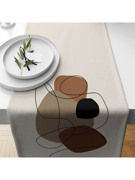Runner Artrunmin 301NUV2143 Multi-Beige Aberto Design 40Χ135 Πολυέστερ